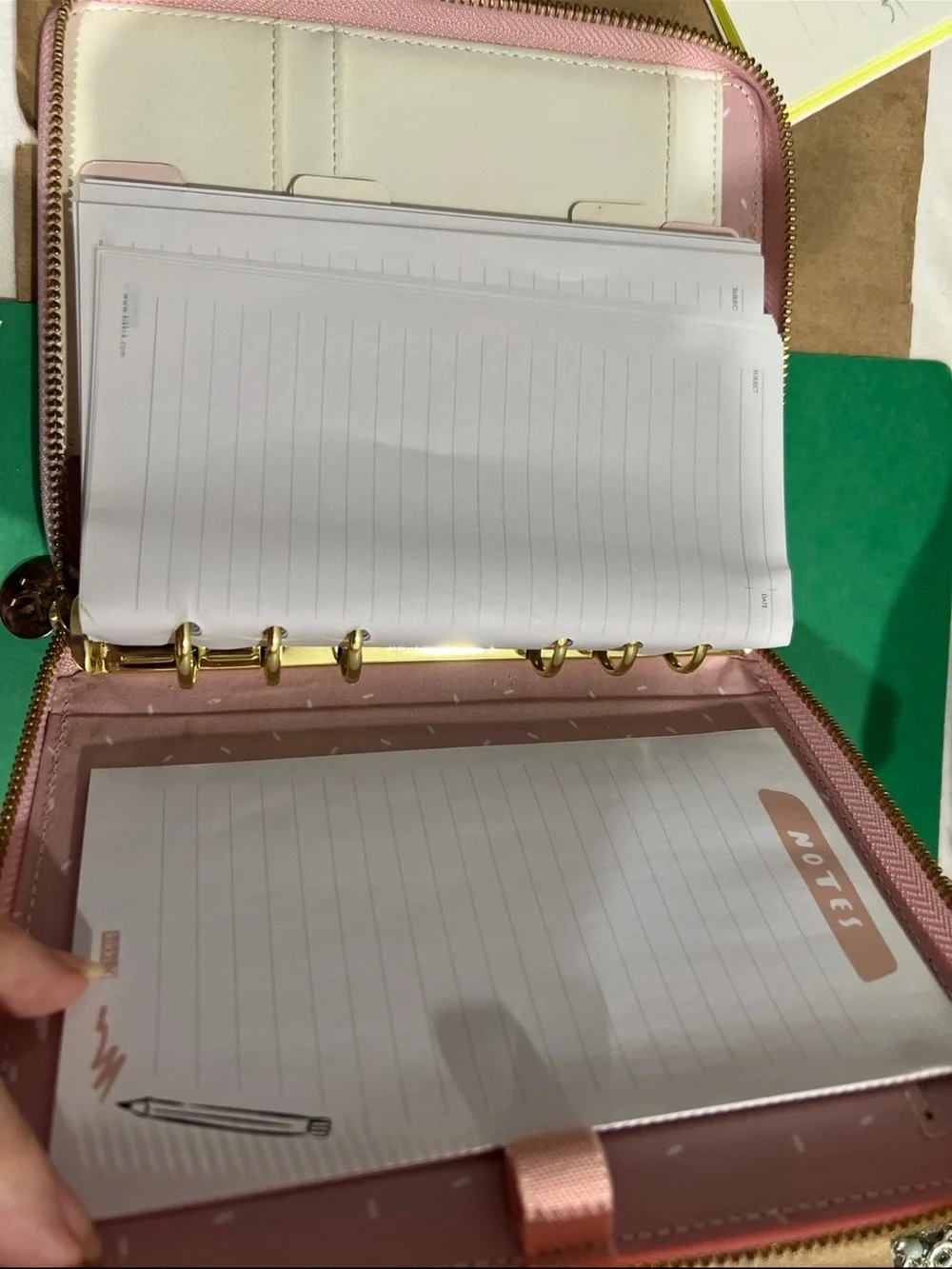 Kikki k full zip up rings planner